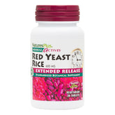 Bottle of Natures Plus Herbal Actives Red Yeast Rice 600mg 30 vegan tablets