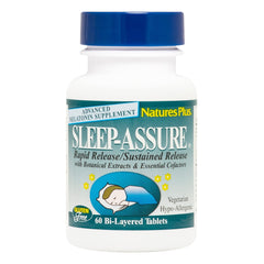 Natures Plus Melatonin 3 mg bottle label featuring Chamomile