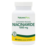 Front view of Nature's Plus Niacinamide 1000 mg 2-pack bottle