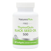 Front view of Natures Plus PRO ThymoQuin Black Seed Oil 500 mg bottle