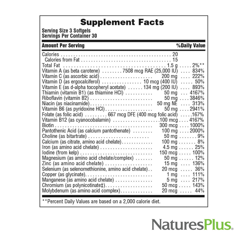 Bottle and packaging of Regeneration Multivitamin 90 Softgels