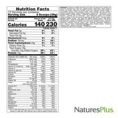 Glass of prepared Energy Shake beside natural ingredients backdrop