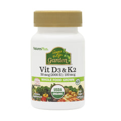 Hero image of Natures Plus Source of Life Garden Vitamin D3 & K2-60 vegan capsules