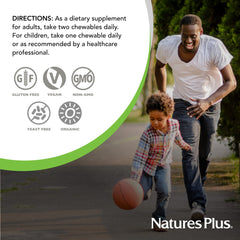 Enzymes and probiotics information on bottle