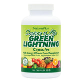Bottle of Natures Plus Source of Life Green Lightning 180 vegetarian capsules