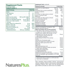 Ingredients including spirulina, bee pollen and brown rice