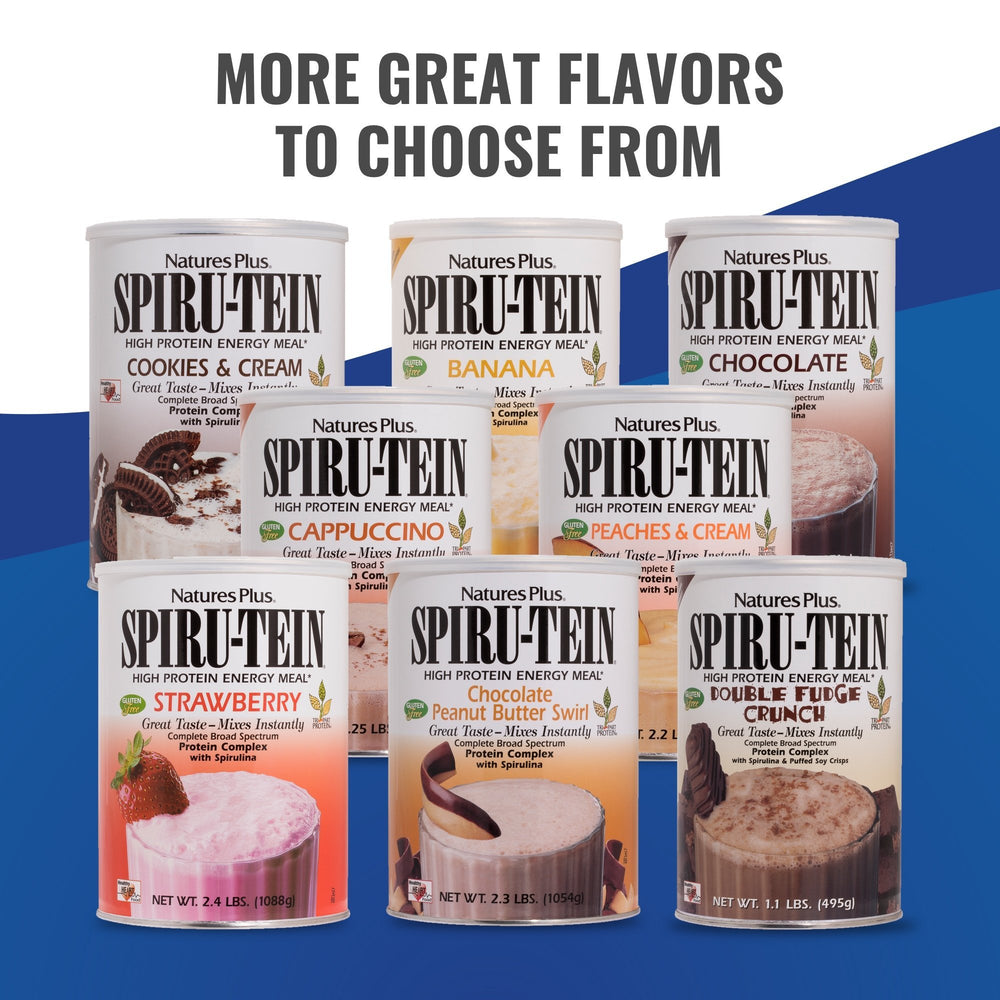Ready-to-mix serving of SPIRU-TEIN Chocolate