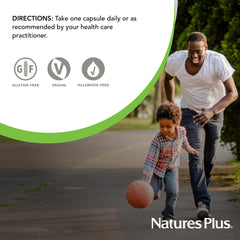Natures Plus Turmeric bottle on a clean background