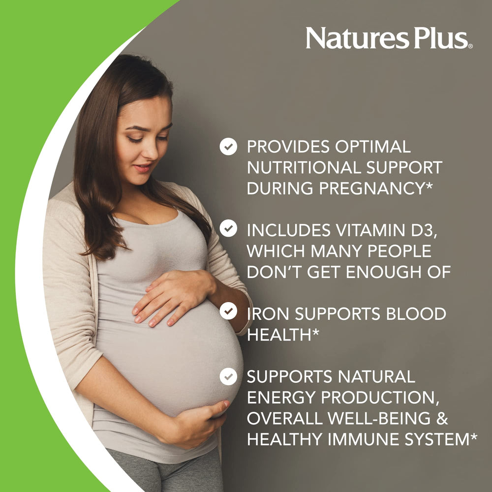 Vegetarian prenatal multivitamin formula from Natures Plus Ultra Prenatal