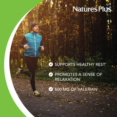 Valerian Extended Release tablet ingredients showing gluten-free and vegetarian formulation