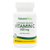 Front view of Natures Plus Vitamin C with Rose Hips bottle