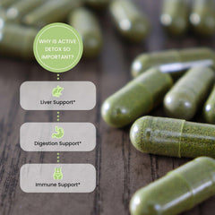 Nature's Pure Blend Active Detox milk thistle image showcases a liver health-supporting herb