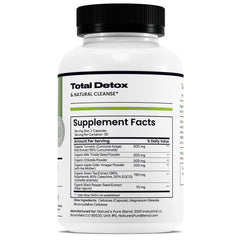Nature's Pure Blend Active Detox veggie capsules close-up for easy daily use