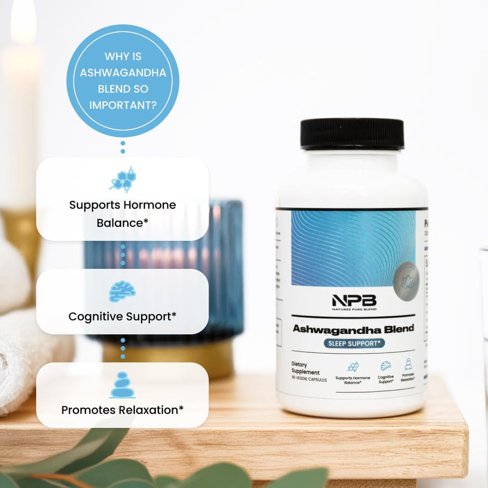 Herbal adaptogens including ashwagandha, rhodiola, bacopa