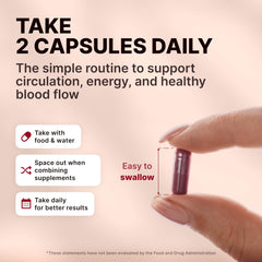 Beet root capsules packaging close-up