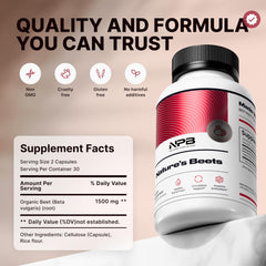 Ingredients and no artificial additives on label