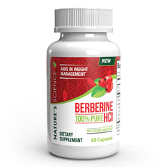 Nature's Science Berberine HCL with phytosome green tea 60-caps bottle front