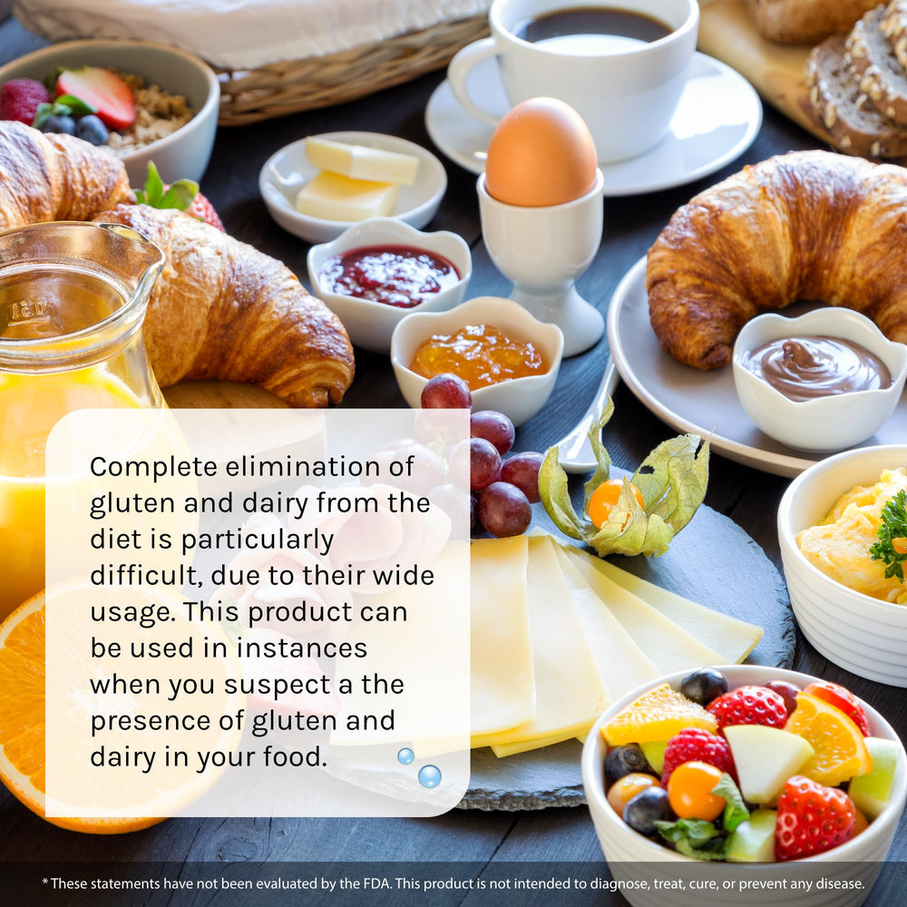 Usage instruction: take two capsules with meals for possible gluten or dairy exposure