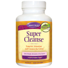 Bottle of Nature's Secret Super Cleanse Extra Strength with label