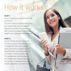 Nature's Secret Ultimate Cleanse two-part detox packaging highlights digestive cleanse synergy.