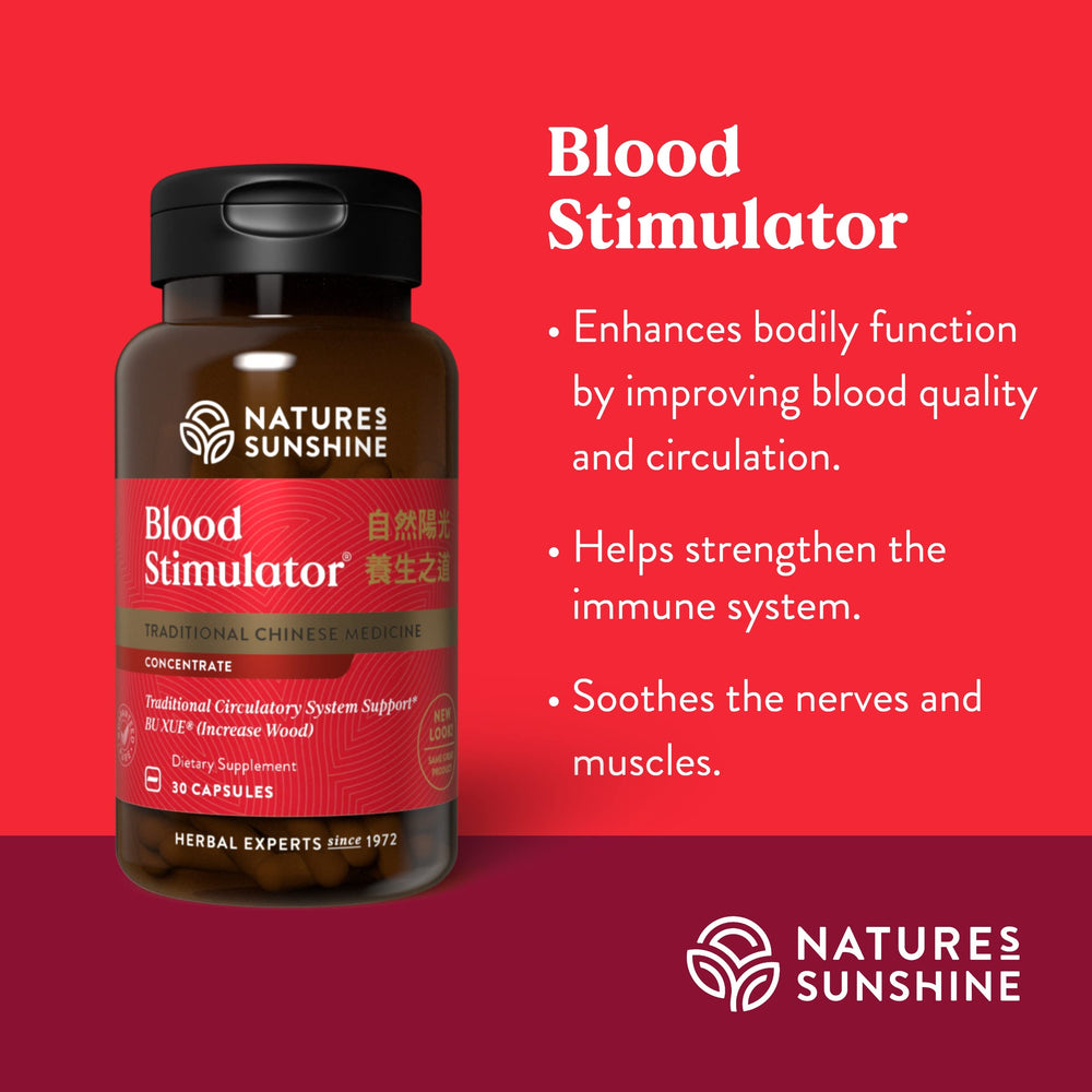 Packaging for Nature's Sunshine Blood Stimulator TCM Concentrate