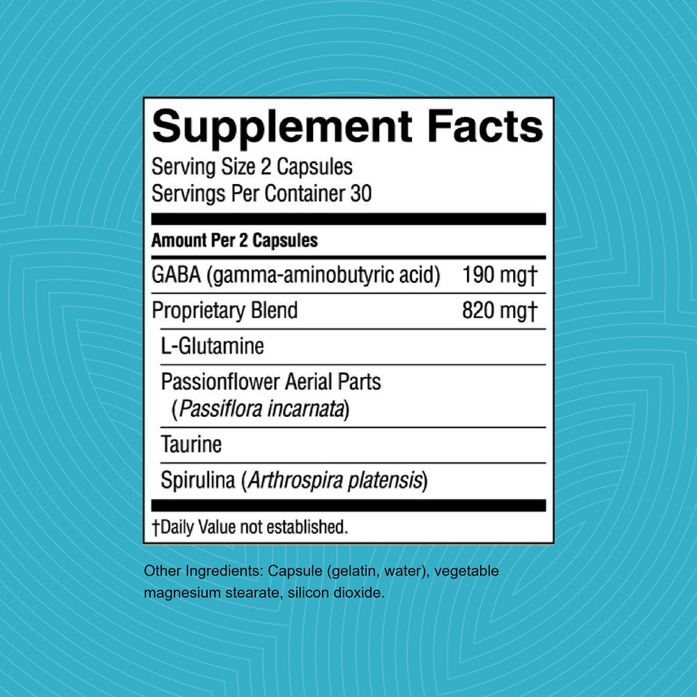 Kosher certified Nature's Sunshine GABA Plus packaging