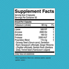 Nature's Sunshine Hi Lipase product label and packaging