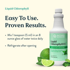 Natural energy boost from chlorophyll liquid