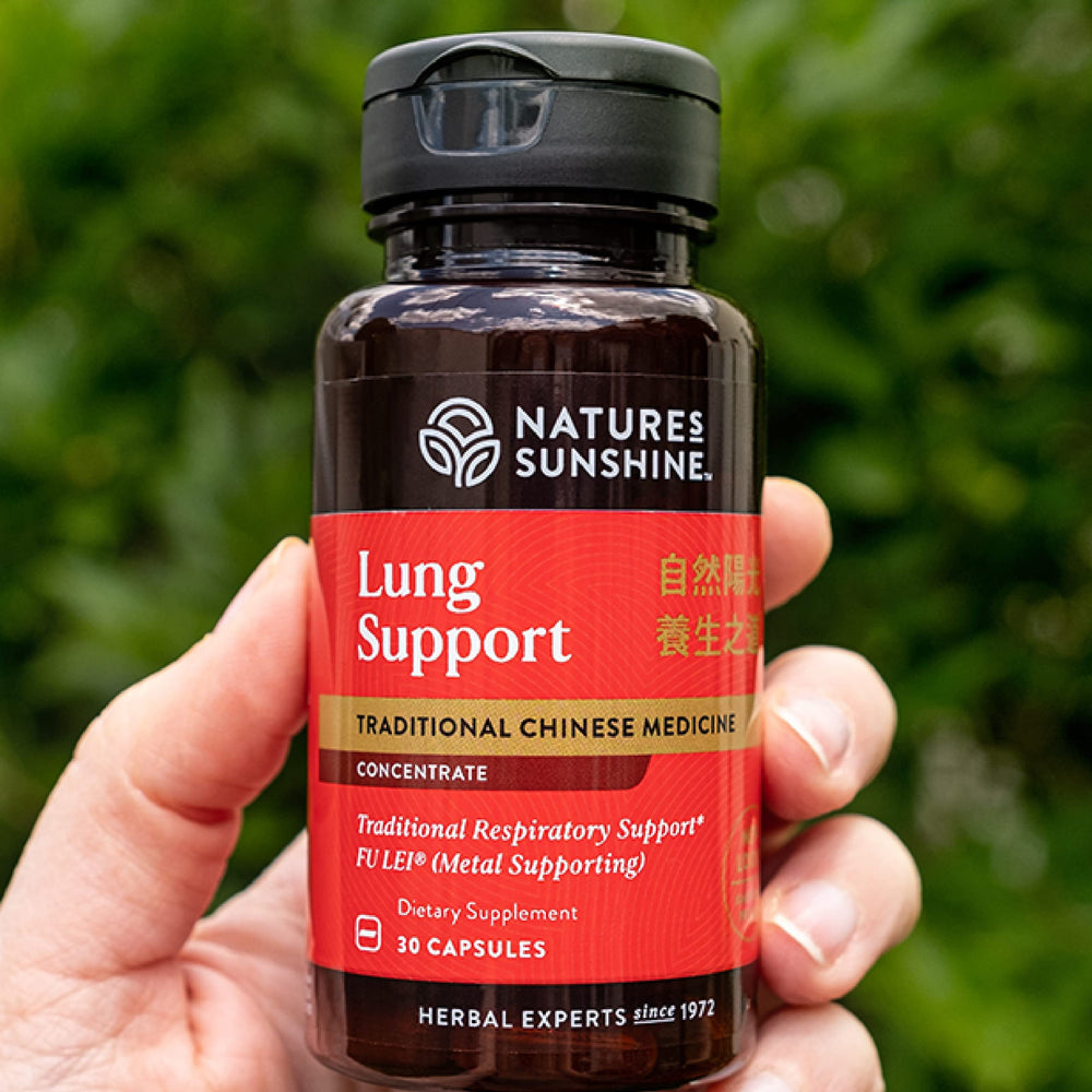 Lung Support Concentrate label close-up