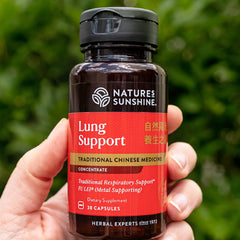 Lung Support Concentrate label close-up