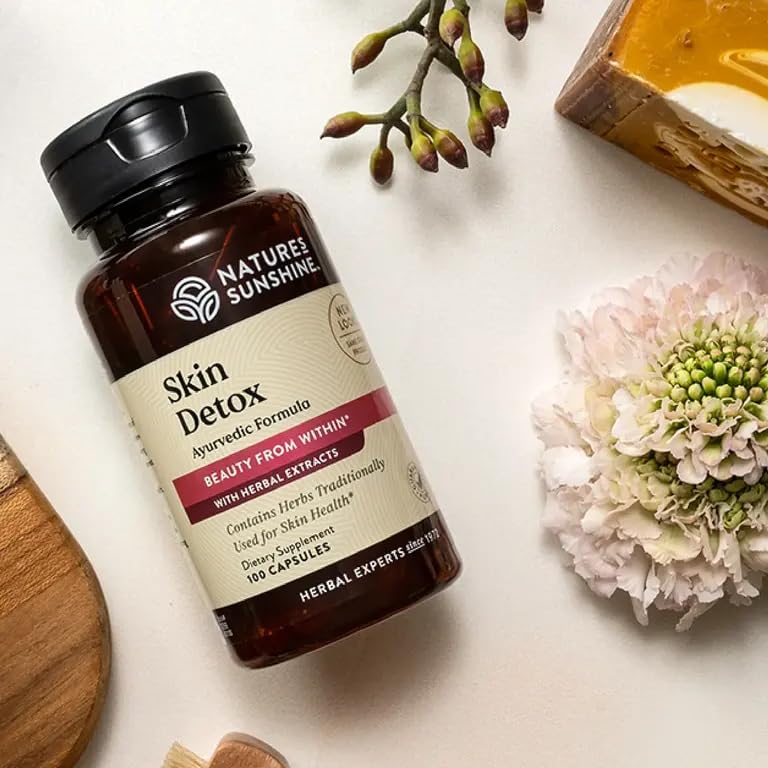 Nature's Sunshine Skin Detox daily-use setup suggests easy integration into routine for skin support.