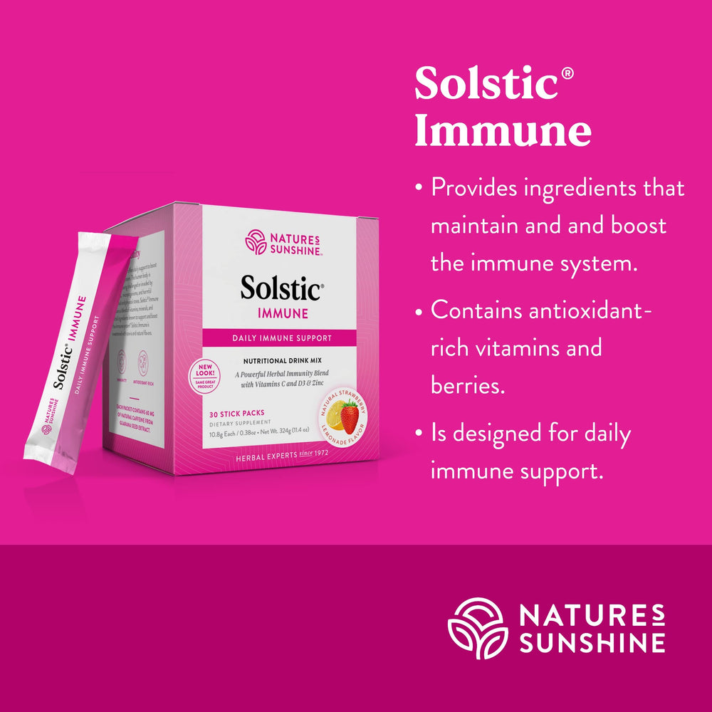 Solstic Immune sachet dissolving in water
