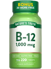Nature's Truth Vitamin B12 tablets bottle 1000 mcg