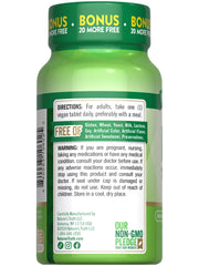 Supplement facts panel for Nature's Truth B12 tablets