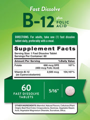 Close-up of vegan B12 tablets showing berry flavor