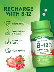 Vegan, gluten-free B12 supplement with folic acid