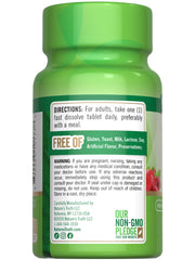 Lifestyle image of hand holding Nature's Truth B12 bottle