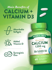 Gluten-free and Non-GMO Nature's Truth calcium supplement packaging