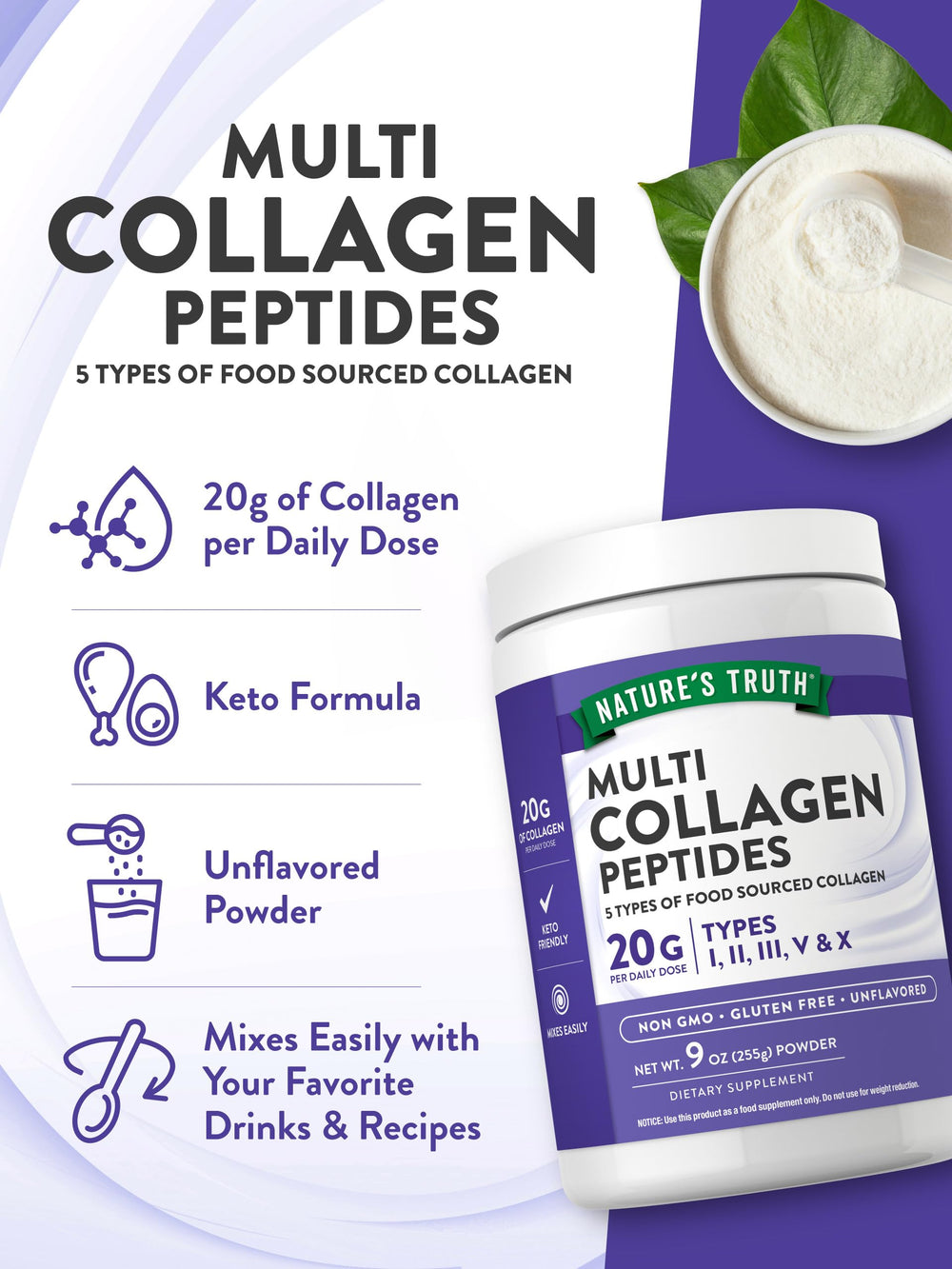 Quality and transparency emphasis for Nature's Truth collagen