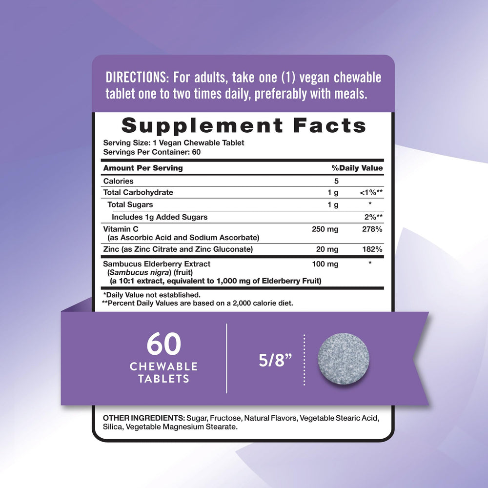 Close-up of Nature's Truth Elderberry Immune Complex bottle and label