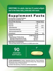 Close-up of lemon-flavored omega-3 softgels