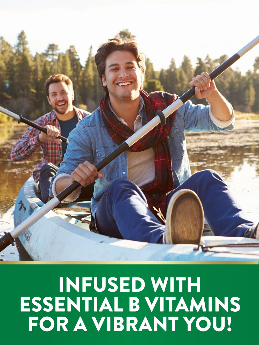 Iron gummies with zinc and B vitamins on label