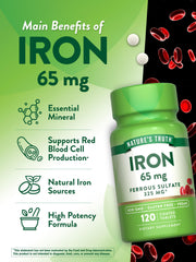Experts-backed Nature's Truth iron supplement quality