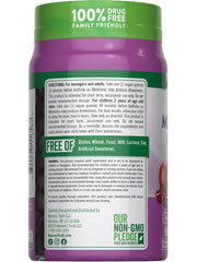 Close-up of cherry pomegranate flavor gummies.