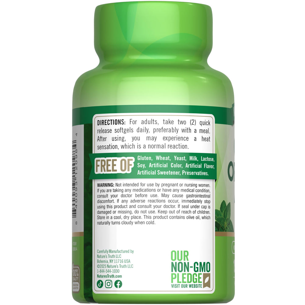 Lifestyle image featuring Nature's Truth Oil of Oregano Softgels