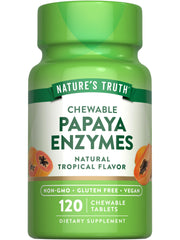 Nature's Truth Papaya Enzyme Chewable Tablets bottle label