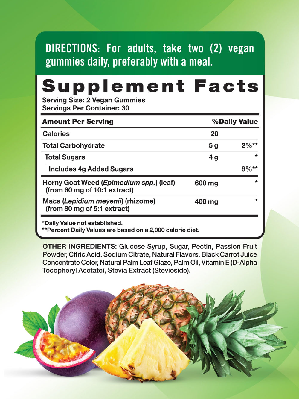 Nature's Truth Passion Gummies 60-count packaging