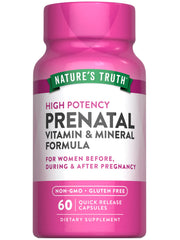 Nature's Truth Prenatal Vitamins bottle with 60 capsules