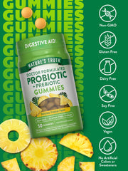 Nutrition and ingredients panel for Nature's Truth Probiotic Gummies