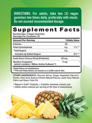 Close-up of Nature's Truth Probiotic Gummies label